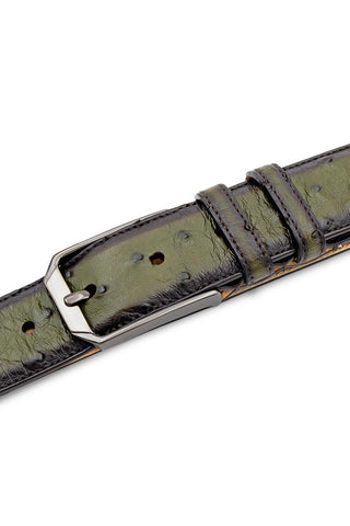 Mezlan AO11678 Men's Ostrich Skin Belts (MZB1246)-AmbrogioShoes