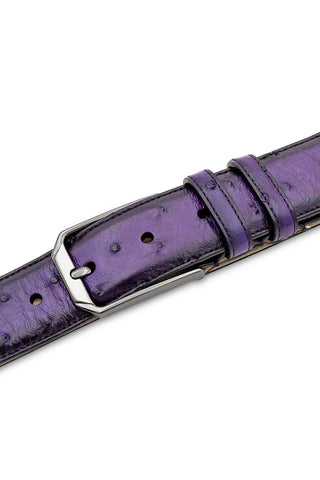 Mezlan AO11678 Men's Ostrich Skin Belts (MZB1246)-AmbrogioShoes