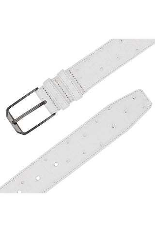 Mezlan AO11678 Men's Ostrich Skin Belts (MZB1246)-AmbrogioShoes