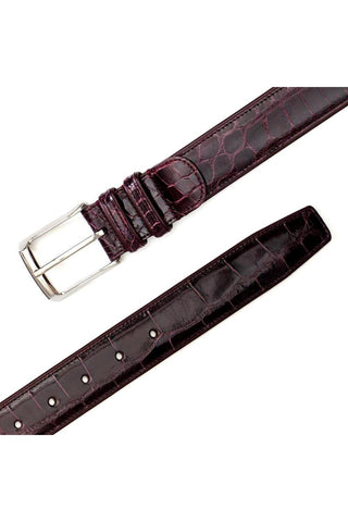 Mezlan AO7907 Men's Alligator Skin Belt (MZB1080)-AmbrogioShoes