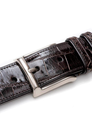 Mezlan AO7907 Men's Alligator Skin Belt (MZB1080)-AmbrogioShoes