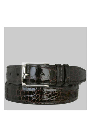 Mezlan AO7907 Men's Alligator Skin Belt (MZB1080)-AmbrogioShoes