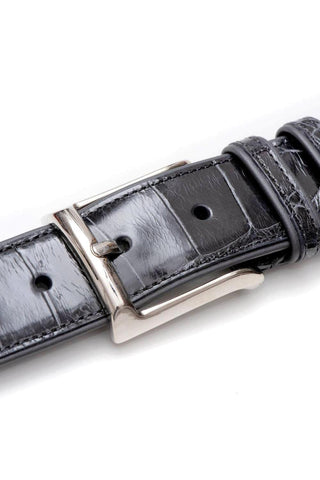 Mezlan AO7907 Men's Alligator Skin Belt (MZB1080)-AmbrogioShoes