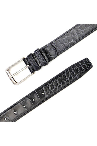 Mezlan AO7907 Men's Alligator Skin Belt (MZB1080)-AmbrogioShoes