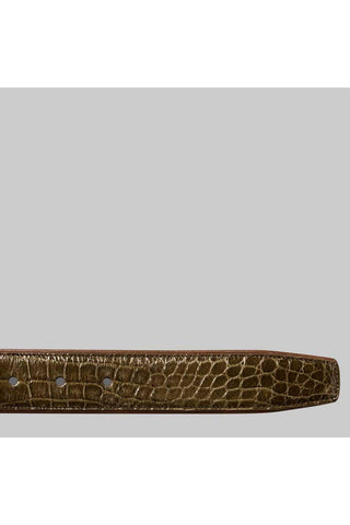 Mezlan AO7907 Men's Alligator Skin Belt (MZB1080)-AmbrogioShoes