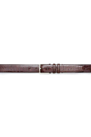 Mezlan AO7907 Men's Alligator Skin Belt (MZB1080)-AmbrogioShoes