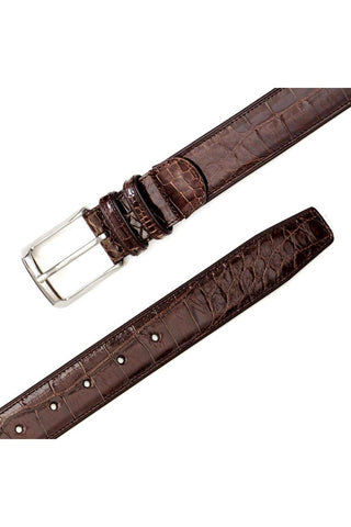 Mezlan AO7907 Men's Alligator Skin Belt (MZB1080)-AmbrogioShoes