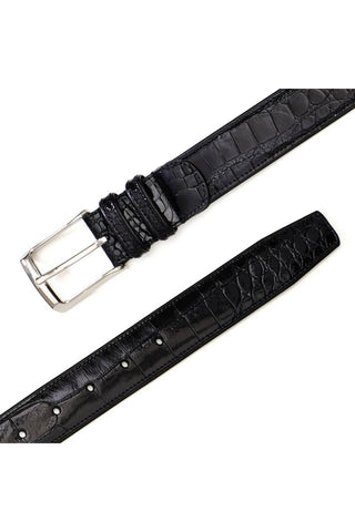 Mezlan AO7907 Men's Alligator Skin Belt (MZB1080)-AmbrogioShoes