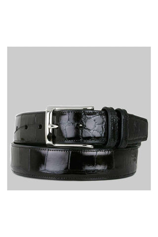 Mezlan AO7907 Men's Alligator Skin Belt (MZB1080)-AmbrogioShoes