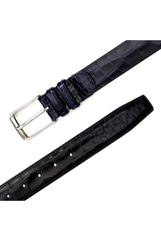 Mezlan AO7907 Men's Alligator Skin Belt (MZB1080)-AmbrogioShoes