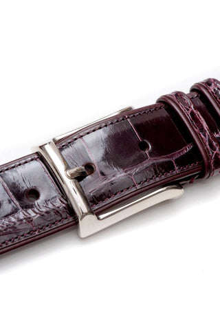 Mezlan AO7907 Men's Alligator Skin Belt (MZB1080)-AmbrogioShoes