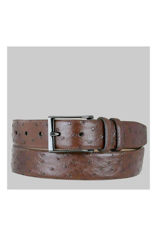 Mezlan AO8146 Men's Ostrich Skin Belt (MZB1184)-AmbrogioShoes