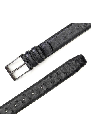 Mezlan AO8146 Men's Ostrich Skin Belt (MZB1184)-AmbrogioShoes