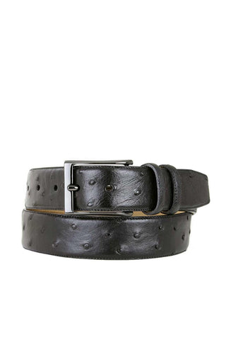 Mezlan AO8146 Men's Ostrich Skin Belt (MZB1184)-AmbrogioShoes