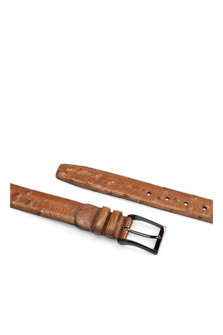 Mezlan AO8146 Men's Ostrich Skin Belt (MZB1184)-AmbrogioShoes
