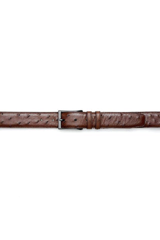 Mezlan AO8146 Men's Ostrich Skin Belt (MZB1184)-AmbrogioShoes