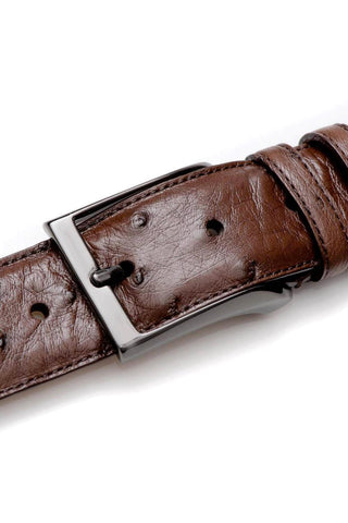 Mezlan AO8146 Men's Ostrich Skin Belt (MZB1184)-AmbrogioShoes
