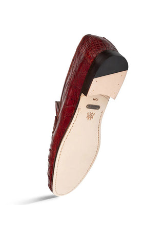 Mezlan Armano Crocodile Penny Loafer-AmbrogioShoes