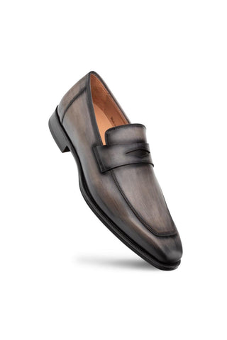 Mezlan Avenue 20910 Cognac Calf-Skin Leather Penny Loafers (MZ3650)-AmbrogioShoes