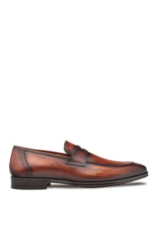 Mezlan Avenue 20910 Cognac Leather Penny Loafers (MZ3650)-AmbrogioShoes