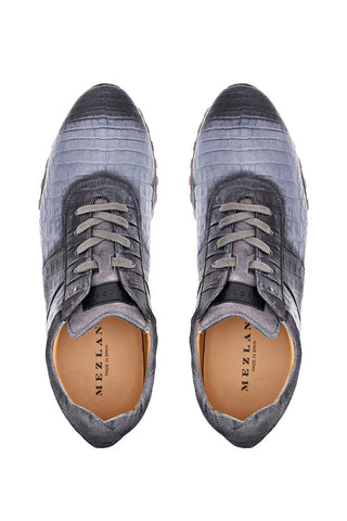 Mezlan Barrow Crocodile Sneaker-AmbrogioShoes