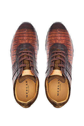 Mezlan Barrow Crocodile Sneaker-AmbrogioShoes
