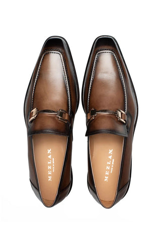 Mezlan Barsotti Leather Horse-Bit Loafer