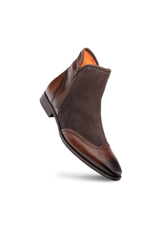 Mezlan Camilleri 21343 Suede / Calf-Skin Leather Zipper Boots (MZ3764)-AmbrogioShoes