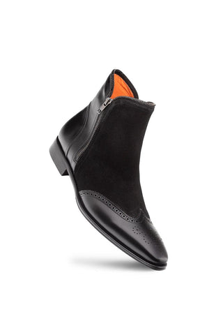 Mezlan Camilleri 21343 Suede / Calf-Skin Leather Zipper Boots (MZ3764)-AmbrogioShoes