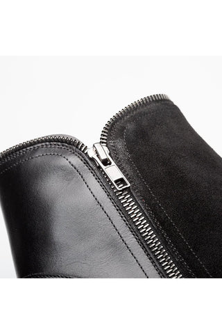 Mezlan Camilleri 21343 Suede / Calf-Skin Leather Zipper Boots (MZ3764)-AmbrogioShoes