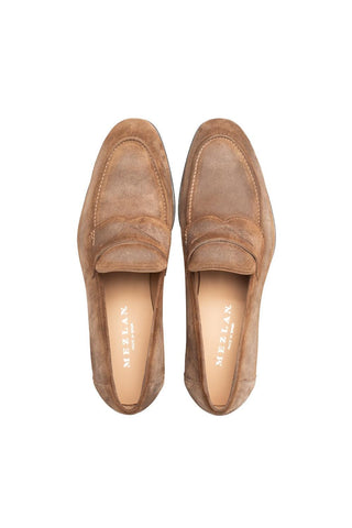 Mezlan Caro 21312 Suede Penny Loafers (MZ3755)-AmbrogioShoes
