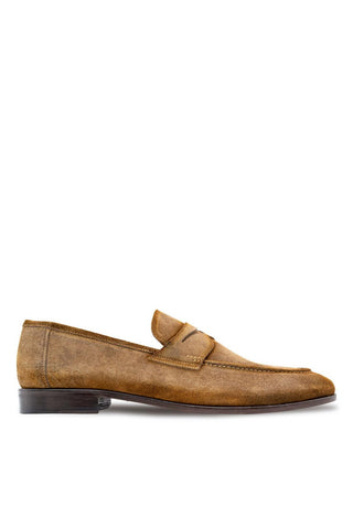 Mezlan Caro 21312 Suede Penny Loafers (MZ3755)-AmbrogioShoes