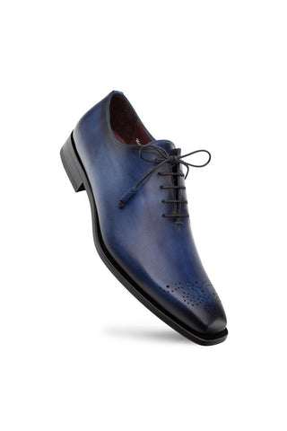 Mezlan Cupula 20933 Blue Leather whole-Cut Oxfords (MZ3690)-AmbrogioShoes