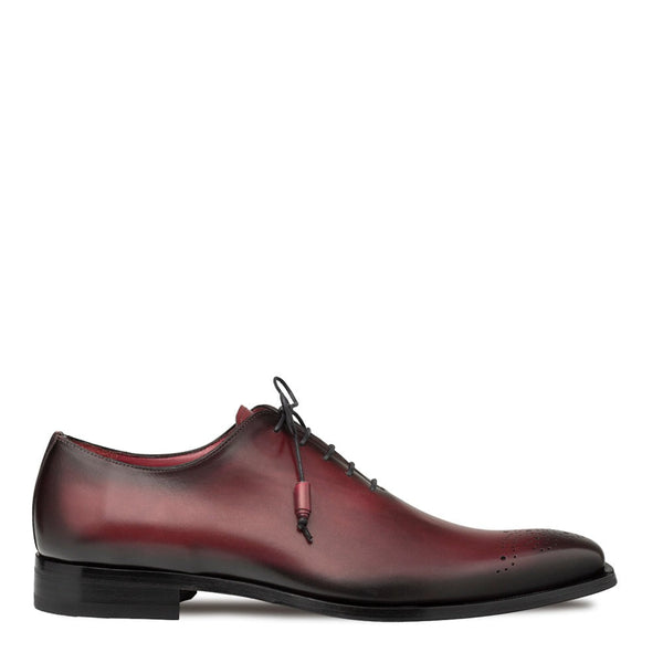 Mezlan Cupula 20933 Men's Shoes Burgundy Calf-Skin Leather whole-Cut Oxfords (MZ3691)-AmbrogioShoes