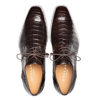 Mezlan Dandy EX4967-J Exotic Alligator Lace-Up Derby (MZ3778)-AmbrogioShoes