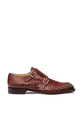Mezlan Doyers Crocodile Double Monk-Strap-AmbrogioShoes