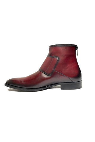 Mezlan E20464 Mokka Patina Leather Buckle Boots (MZ3542)-AmbrogioShoes