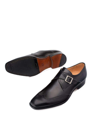 Mezlan Forest Leather Single Monk-Strap 9268 (MZ3004)-AmbrogioShoes