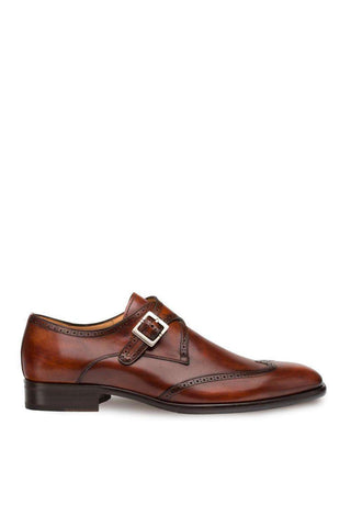 Mezlan Forest Leather Single Monk-Strap 9268 (MZ3004)-AmbrogioShoes