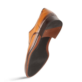 Mezlan Fratello 20937 Men's Shoes Cognac Deer-Skin Leather Derby Split-Toe Oxfords (MZ3648)-AmbrogioShoes