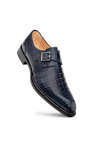 Mezlan Gigolo 50056-F Crocodile Single Monk Strap