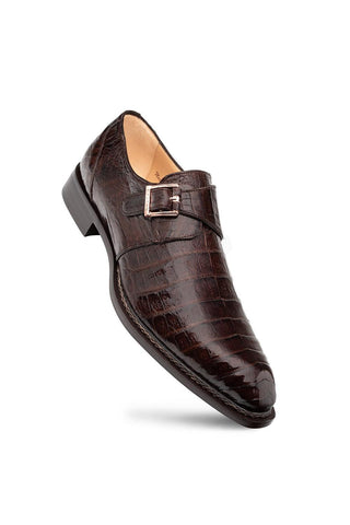 Mezlan Gigolo 50056-F Crocodile Single Monk Strap