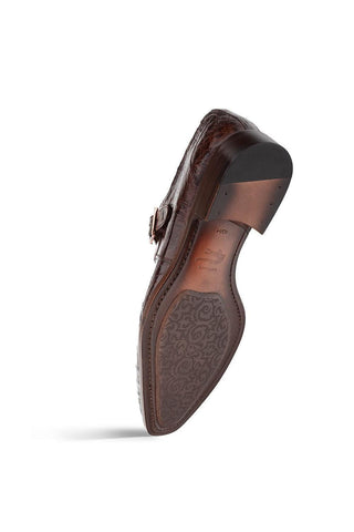 Mezlan Gigolo 50056-F Crocodile Single Monk Strap