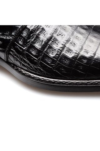 Mezlan Gigolo 50056-F Crocodile Single Monk Strap