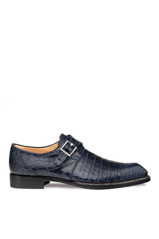 Mezlan Gigolo 50056-F Exotic Crocodile Single Monk Strap (MZ3756)-AmbrogioShoes