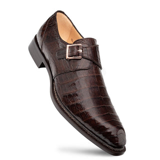 Mezlan Gigolo 50056-F Exotic Crocodile Single Monk Strap (MZ3756)-AmbrogioShoes