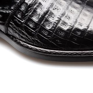 Mezlan Gigolo 50056-F Men's Shoes Exotic Crocodile Single Monk Strap (MZ3756)-AmbrogioShoes