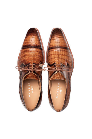 Mezlan Giovane 50032-F Crocodile Skin Derby (MZ3717)-AmbrogioShoes