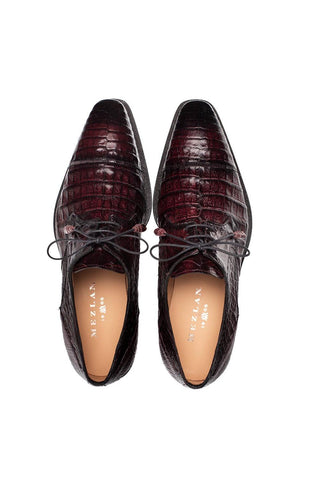 Mezlan Giovane 50032-F Crocodile Skin Derby (MZ3717)-AmbrogioShoes