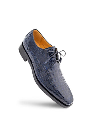 Mezlan Golfo 4967-F Exotic Crocodile Plain Toe Derby (MZ3747)-AmbrogioShoes